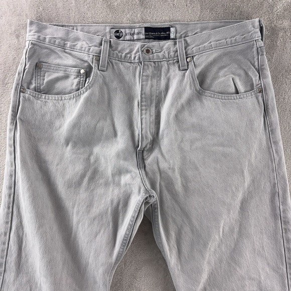 Levi's SilverTab Strauss Straight Jeans Mens Size 36x30 Gray Y2K - Picture 4 of 8